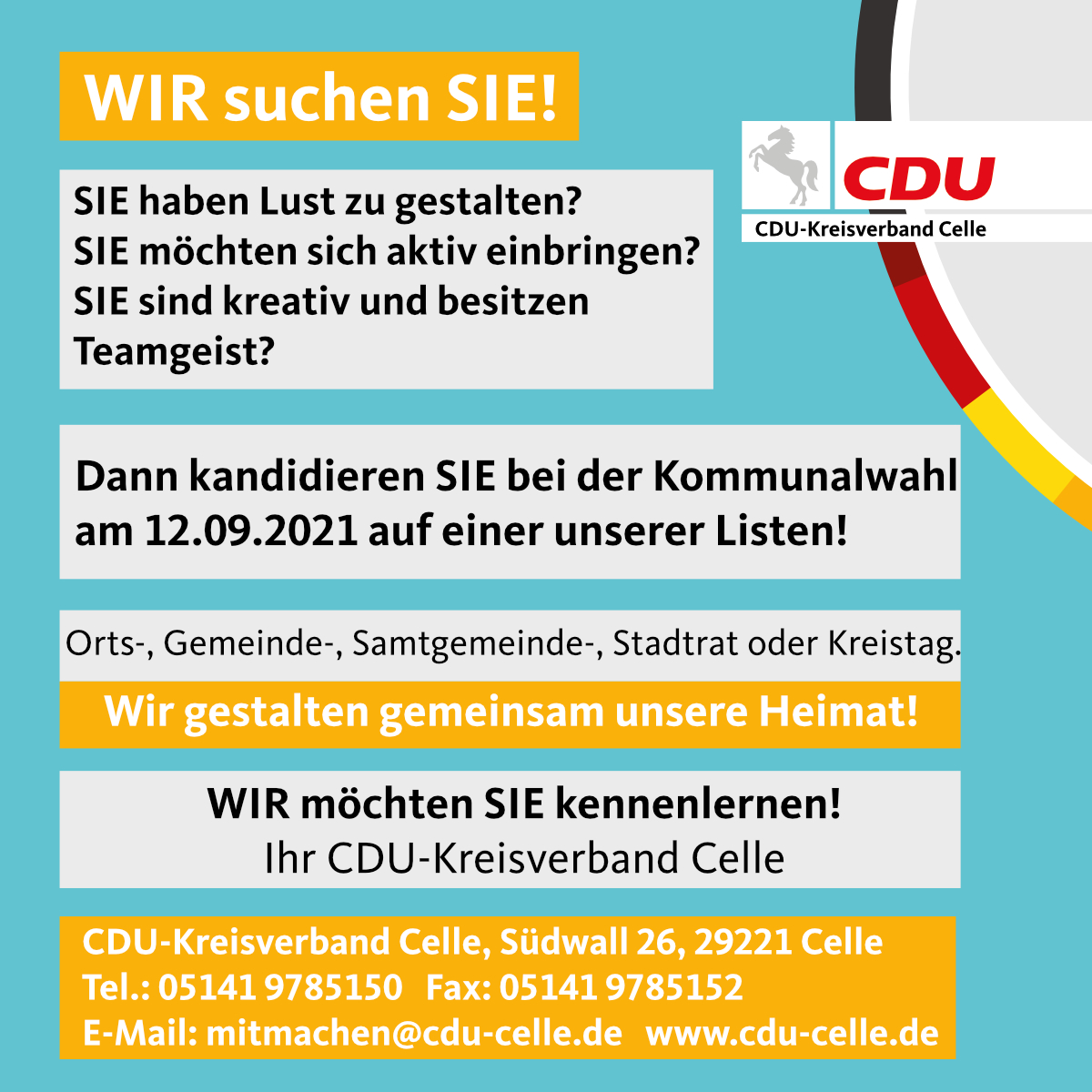 CDU sucht Sie