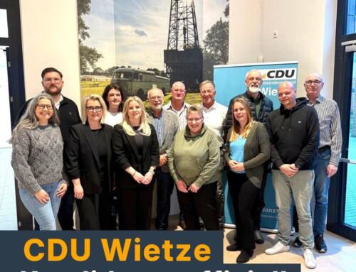 CDU Wietze stellt Kandidaten zur Kommunalwahl auf
